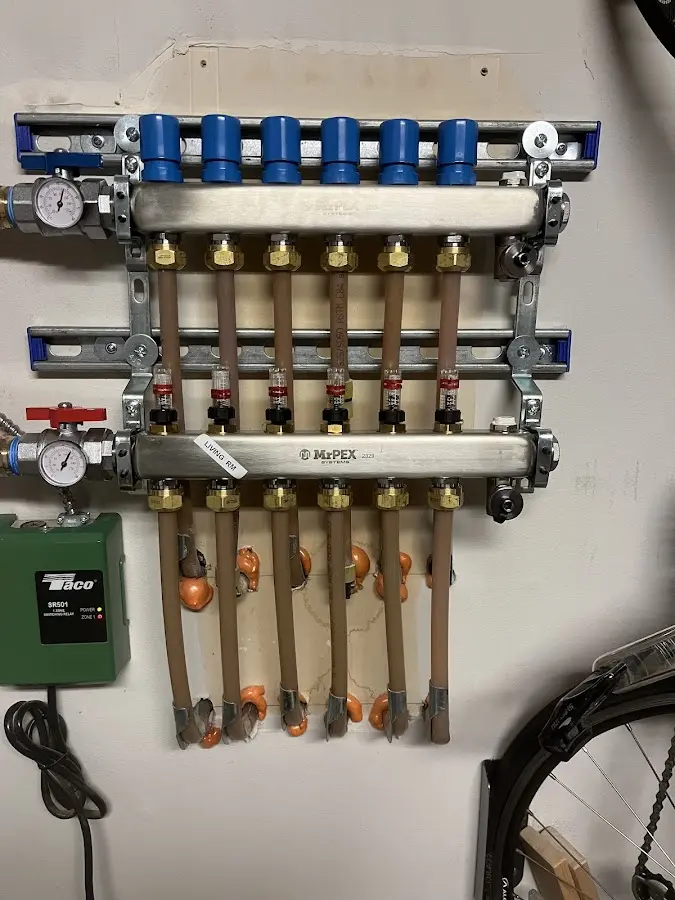 Plumber performing Leak Detection at a residential property in Neshannock